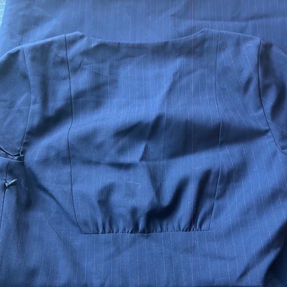 Jcrew J. Crew Factory NWT Navy Pinstripe Work Dress Suiting - Picture 5 of 5